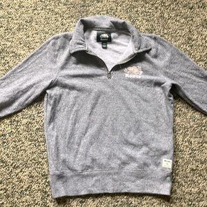 Roots Grey Quarter Zip Sweatshirt